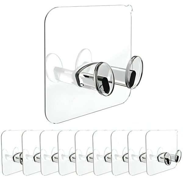 Stick & Store: 10-Piece Plug Sticker Hook Set Online