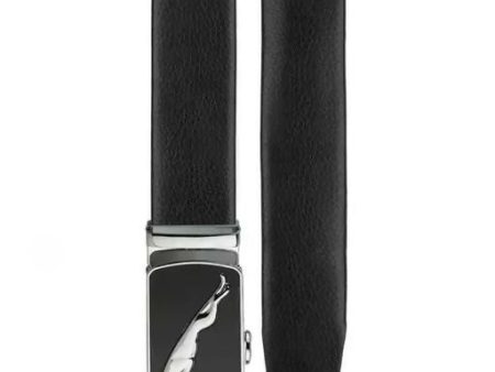 Jaguar Casual Wear Belt For Men Leather (Silver Black) For Discount