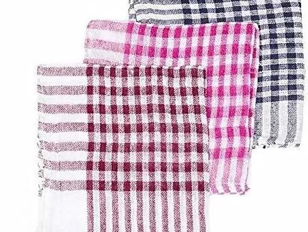 (Pack of 12) Multicolor Kitchen Napkins Cleaning Cloths For Cheap