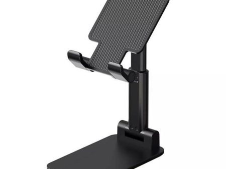 Fully Foldable Adjustable Desktop Stand for Smartphones & Tablets (Black) For Cheap