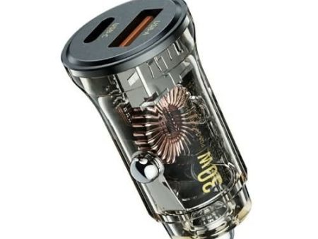 Wk-WP-C41 Transparent PD Car Charger Sale